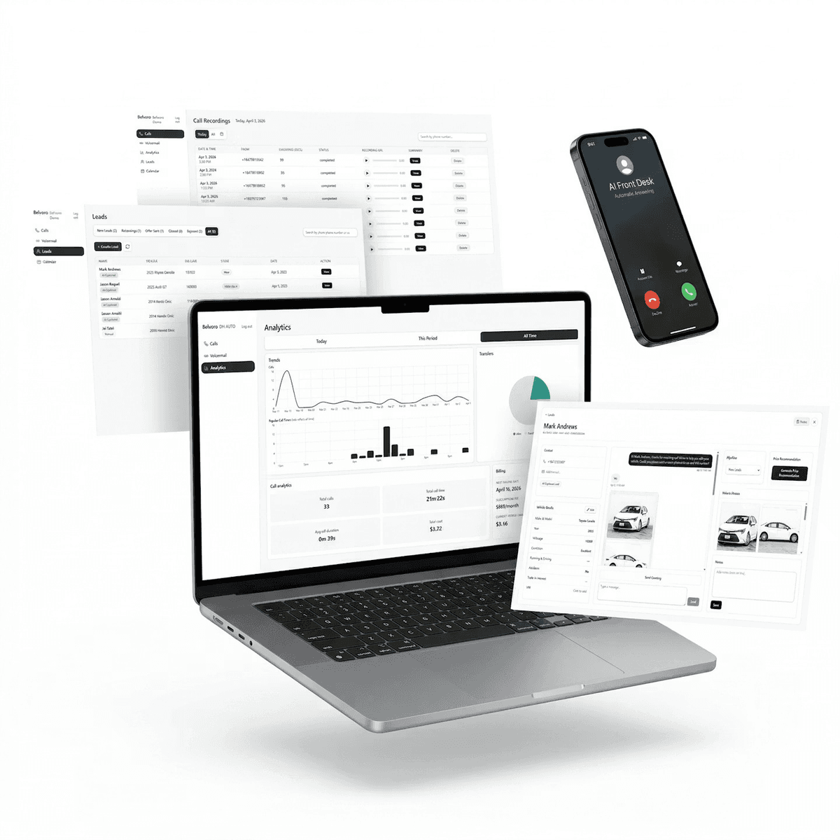 Belvoro dashboard preview